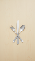 Set de utensilios de acero inoxidable
