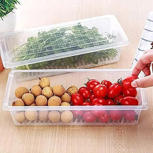 Single Tier Transparent Modular Eco-Friendly Multifunctional Kitchen Storage Set Square Plastic Dabba Jars Lid Spoon Airtight