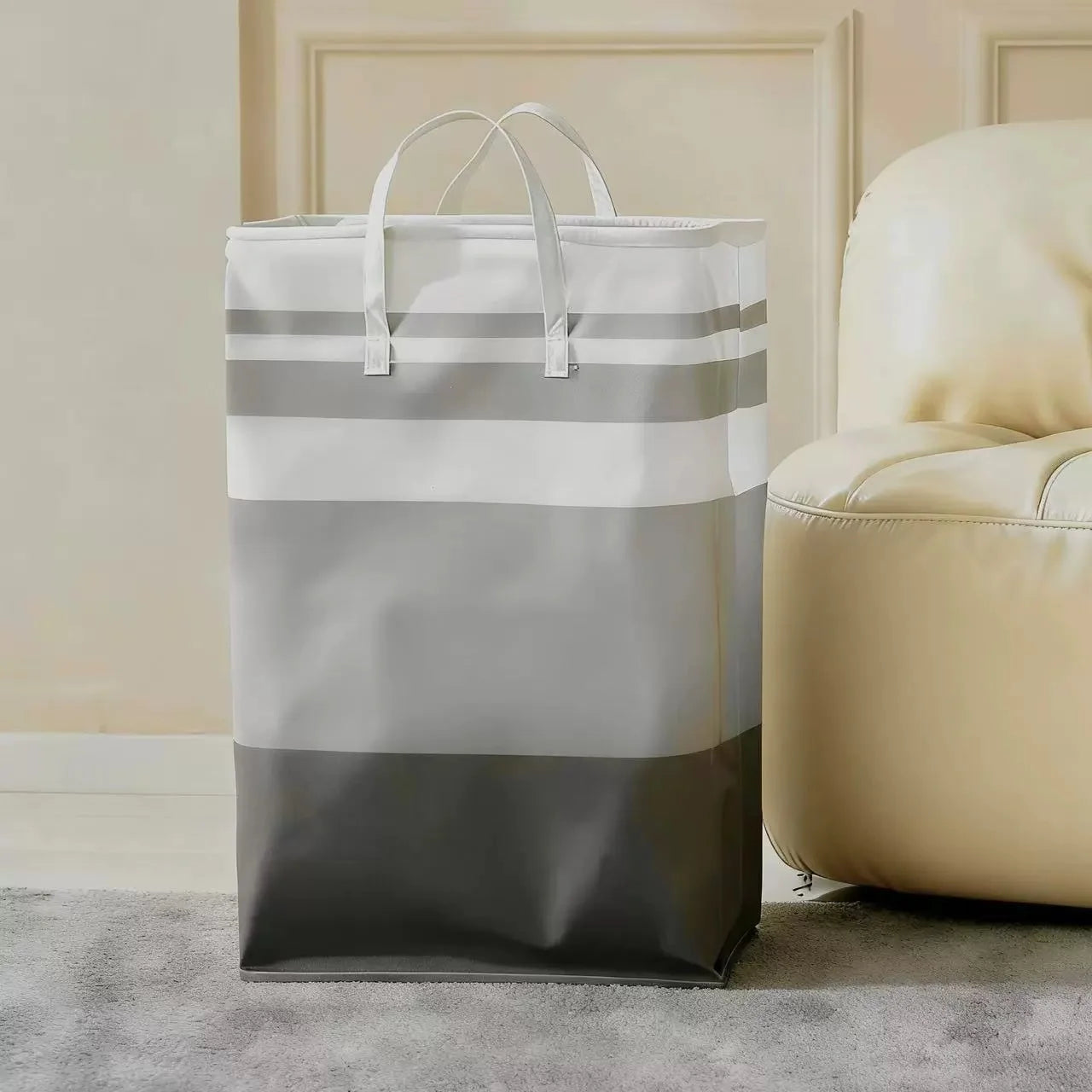 Laundry Basket Durable Oxford 75L Large Capacity Dirty Clothes Hamper Household Organizer Basket With Handles For Dorm Hotel New