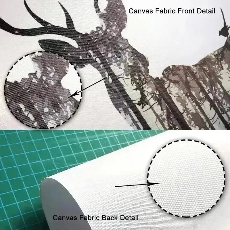 Canvas Paintiing Abstract Line Art, Frameless for Modern Art Home Decor, Creative Spaces. Perfect Gift for The Holidays
