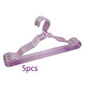 5 Pcs/set Suit Clothes Rack Aluminum Alloy Clothes Adult Rack Slip-seamless Metal Clothes Hanger Closet Organizer Home Supplies