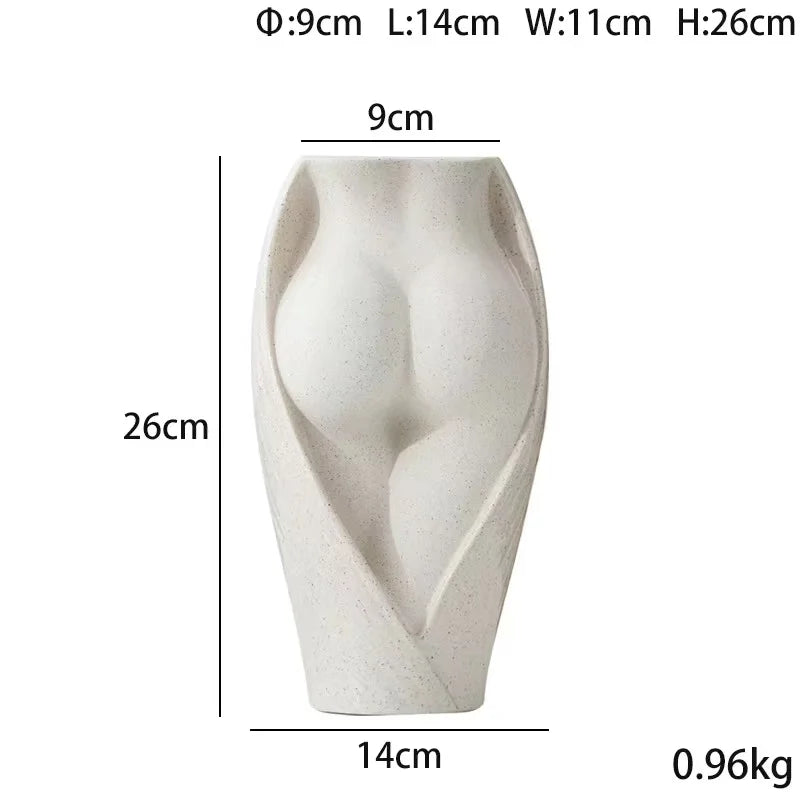 Home Vases Modern Living Room Tabletop Decoration Irregular Ceramic Vases Dry Flower Pots Flower Arrangement Plant Flower Pots