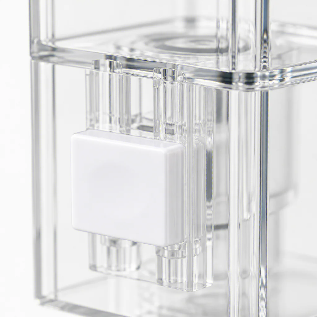 Wall Mounted Transparent Perforated Manual Press Soap Dispenser Traceless Disinfectant Bottle for Bathroom