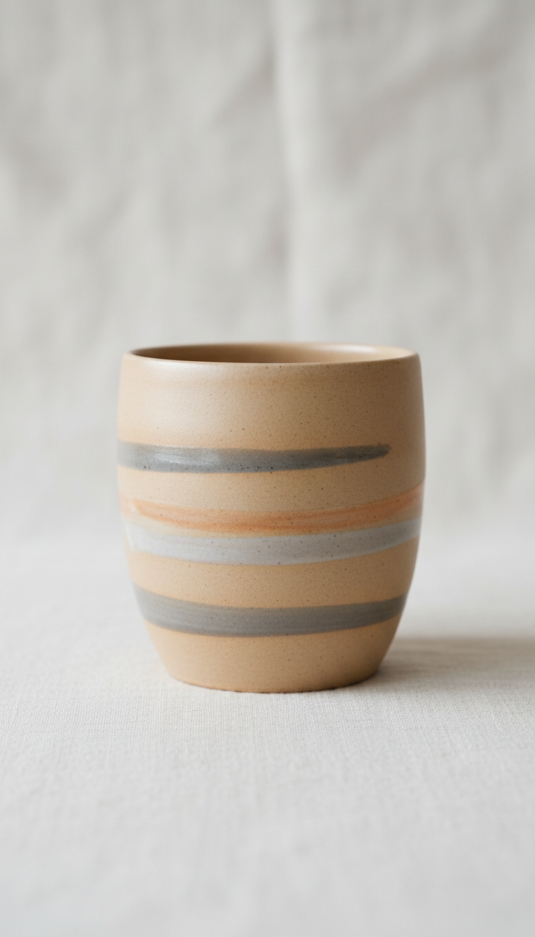 Taza de cerámica esmaltada
